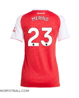 Billige Fotballdrakt Arsenal Mikel Merino #23 Replika Hjemmedrakt Dame 2025-26 Kortermet Billige Fotballdrakt Arsenal Mikel Merino #23 Replika Hjemmedrakt Dame 2025-26 Kortermet